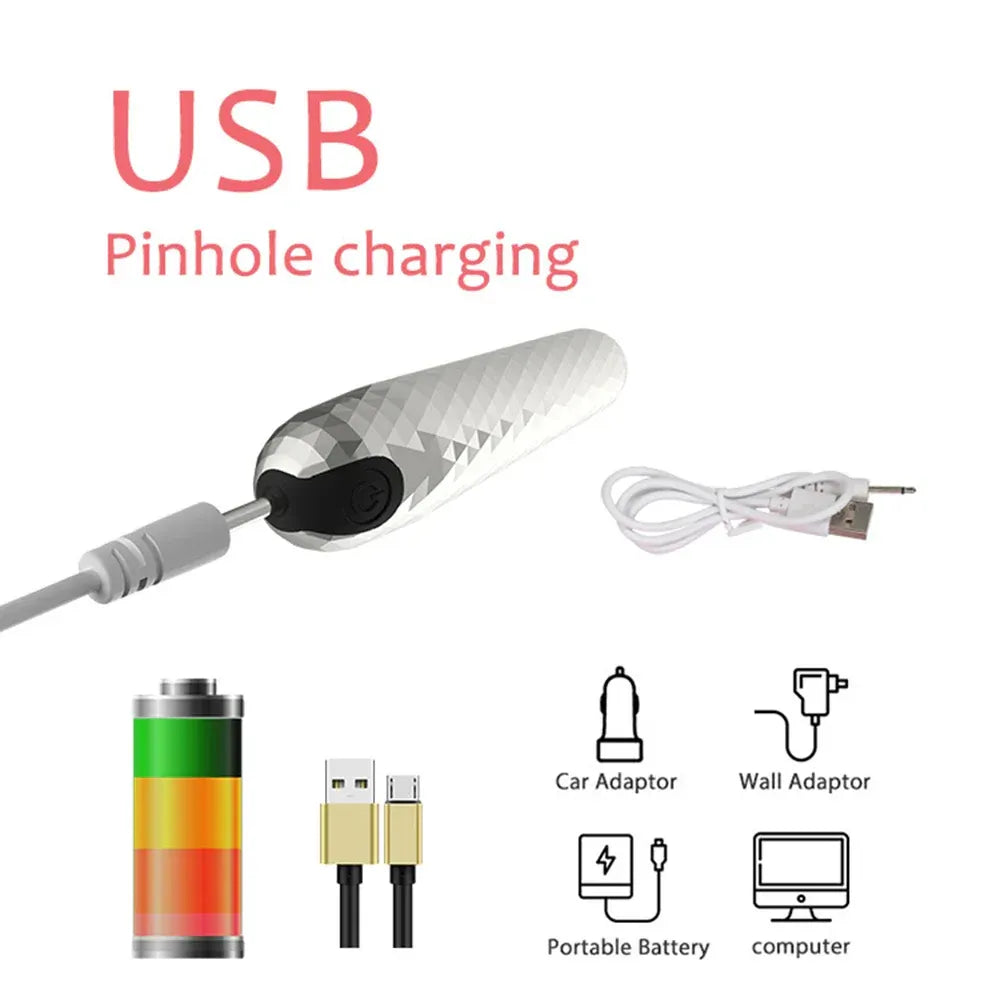 10 Speed Usb Mini Bullet Vibrator For Couples